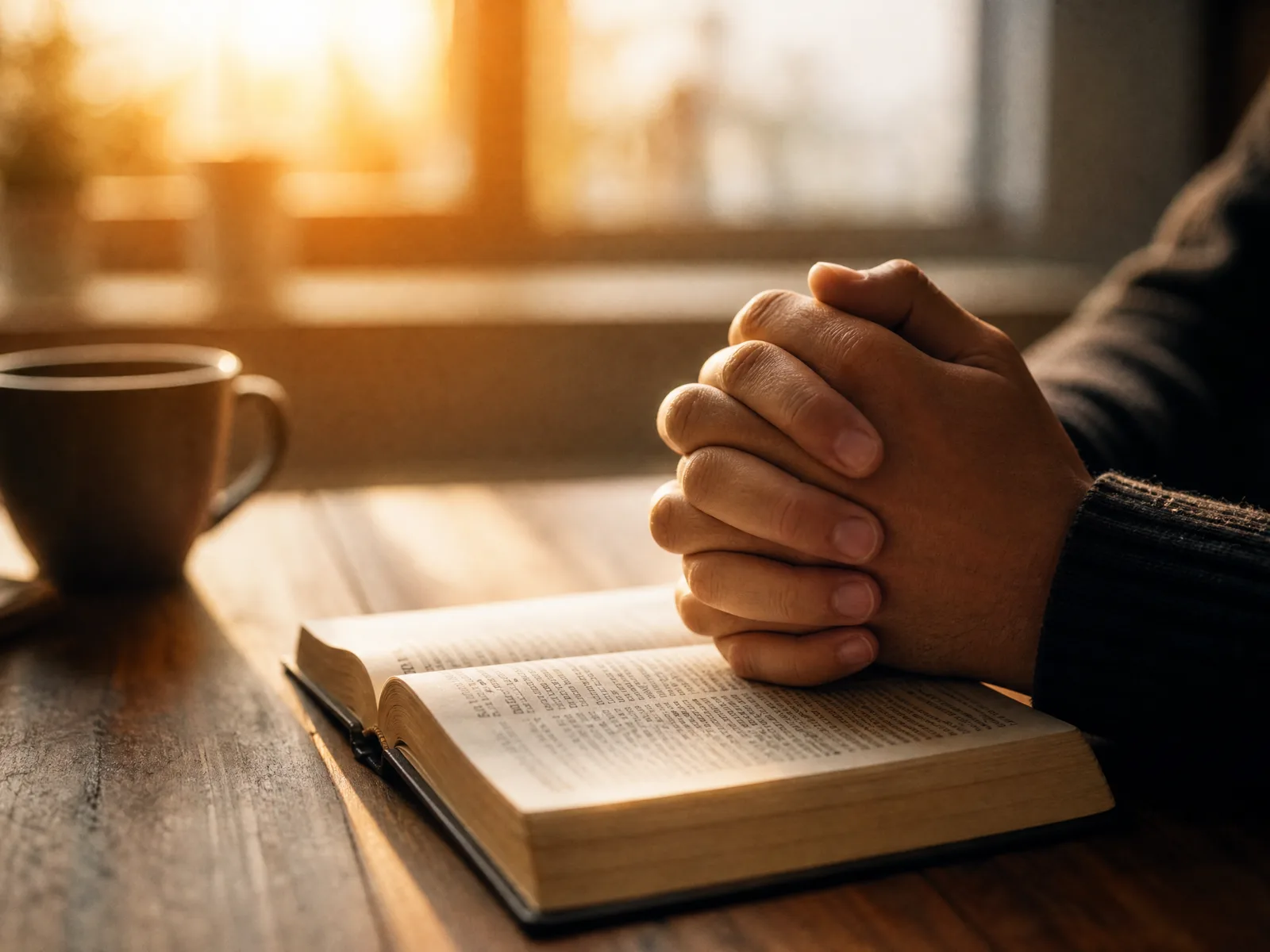 Hands in prayer